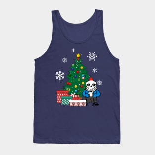 Sans Around The Christmas Tree Undertale Tank Top